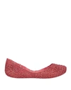 Melissa + Campana Woman Ballet Flats Tomato Red Size 5 Pvc - Polyvinyl Chloride