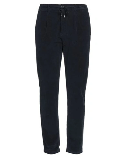 Cruna Man Pants Navy Blue Size 40 Cotton, Elastane In Navy Blue
