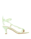 Gaelle Paris Gaëlle Paris Woman Sandals Light Green Size 8 Textile Fibers In Green