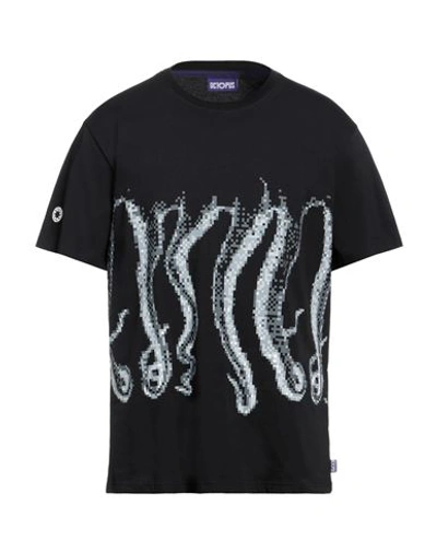 Octopus Man T-shirt Black Size Xl Cotton