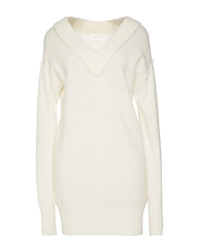 Sportmax Woman Sweater Ivory Size Xl Wool, Cashmere In White