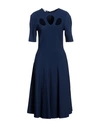 Stella Mccartney Woman Midi Dress Blue Size 4-6 Viscose, Polyester