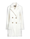 Vanessa Scott Woman Coat White Size M Polyester