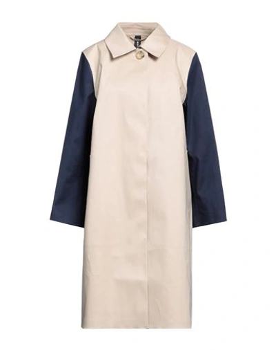 Mackintosh Woman Overcoat Beige Size 8 Cotton