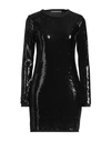 19.70 Nineteen Seventy Woman Short Dress Black Size 6 Polyester