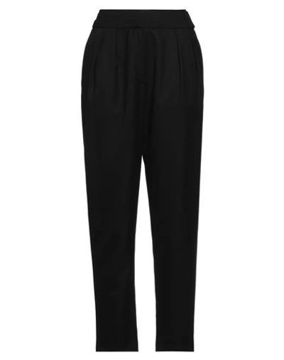 Iro Woman Pants Black Size 8 Polyester, Rayon, Wool, Elastane In Black