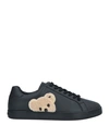 Palm Angels New Teddy Bear Tennis Sneaker In Black