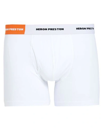 Heron Preston Man Boxer White Size S Cotton, Elastane, Polyamide, Rubber, Polyester