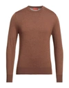 Ballantyne Man Sweater Brown Size 48 Wool