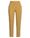 Alberto Biani Woman Pants Ocher Size 4 Triacetate, Polyester In Yellow