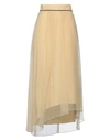 Brunello Cucinelli Long Skirts In Yellow