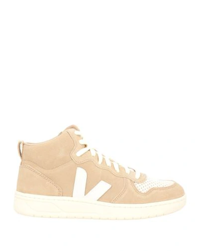 Veja Man Sneakers Beige Size 11 Soft Leather