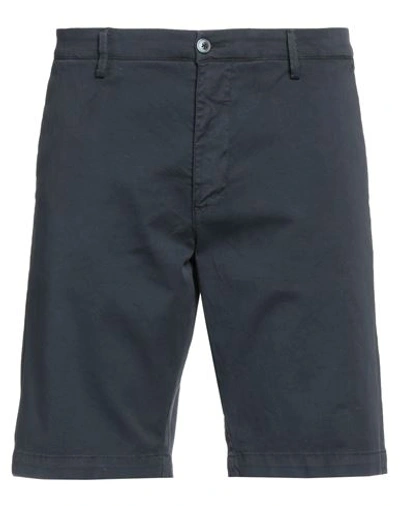 Alley Docks 963 Man Shorts & Bermuda Shorts Navy Blue Size 40 Cotton, Elastane