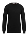 Markup Man Sweater Black Size M Acrylic, Polyester, Wool, Elastane In Black