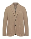 Circolo 1901 Man Suit Jacket Camel Size 36 Cotton, Elastane In Beige