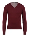 Heritage Man Sweater Brick Red Size 38 Silk, Cashmere