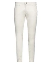 4/10 Four.ten Industry 4/10 Four. Ten Industry Man Pants Ivory Size 40 Cotton, Elastane In White