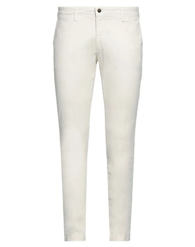 4/10 Four.ten Industry 4/10 Four. Ten Industry Man Pants Ivory Size 40 Cotton, Elastane In White