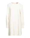 Jucca Woman Short Dress Ivory Size 6 Polyester In White