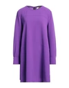 Jucca Woman Short Dress Purple Size 8 Polyester