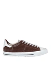 HIDNANDER HIDNANDER MAN SNEAKERS COCOA SIZE 9 TEXTILE FIBERS, SOFT LEATHER