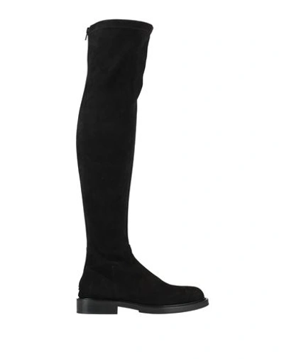 Guglielmo Rotta Woman Knee Boots Black Size 8 Soft Leather