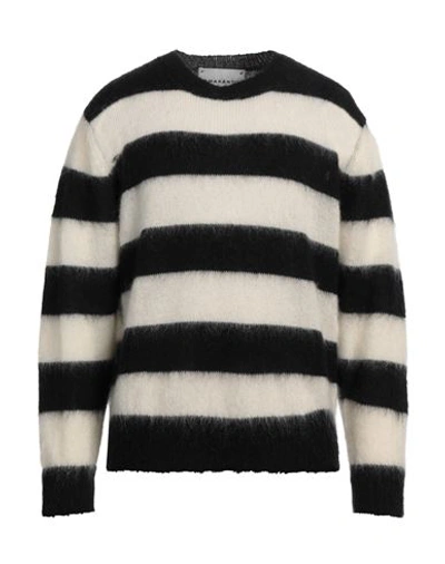 Amaranto Man Sweater Black Size S Mohair Wool, Polyamide, Wool In Black
