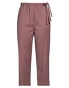 Alysi Woman Pants Pastel Pink Size 6 Polyester, Viscose, Elastane