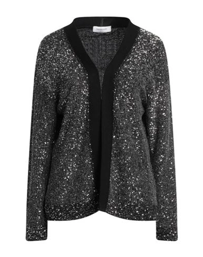Fabiana Filippi Woman Cardigan Silver Size 6 Polyamide, Polyester In Silver