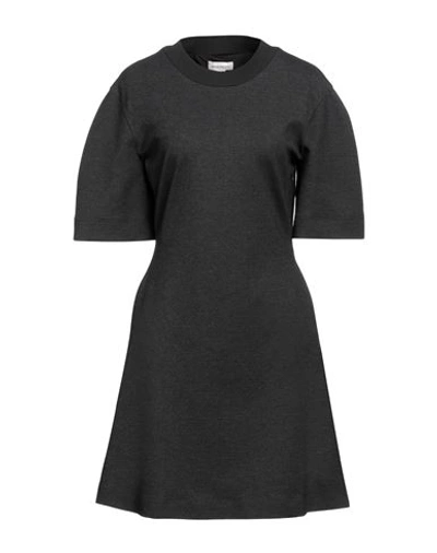 Alexander Mcqueen Woman Mini Dress Steel Grey Size 4 Viscose, Elastane, Polyester