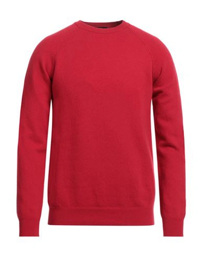 Altea Man Sweater Red Size M Virgin Wool, Cashmere