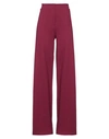 Liviana Conti Woman Leggings Garnet Size 4 Viscose, Polyamide, Elastane In Red