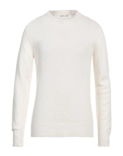 Become Man Sweater White Size 46 Wool, Polyamide