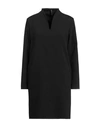 Manila Grace Woman Mini Dress Black Size 2 Polyester, Viscose, Elastane