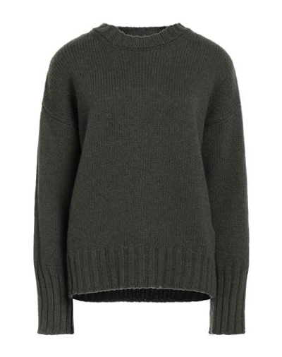 Aragona Woman Sweater Military Green Size 8 Cashmere In Green