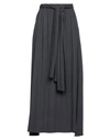 Alessia Santi Woman Long Skirt Lead Size 4 Viscose, Wool In Grey