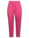 Clips Woman Pants Fuchsia Size S Cotton, Elastane In Pink