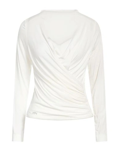 Nenette Woman T-shirt Ivory Size Xs Modal, Elastane In White