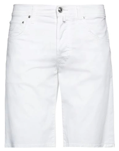 Jacob Cohёn Man Shorts & Bermuda Shorts White Size 30 Cotton, Elastane