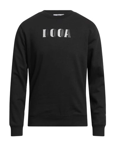 Dooa Man Sweatshirt Black Size L Cotton, Polyester