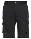 Fred Mello Man Shorts & Bermuda Shorts Black Size 30 Cotton, Elastane
