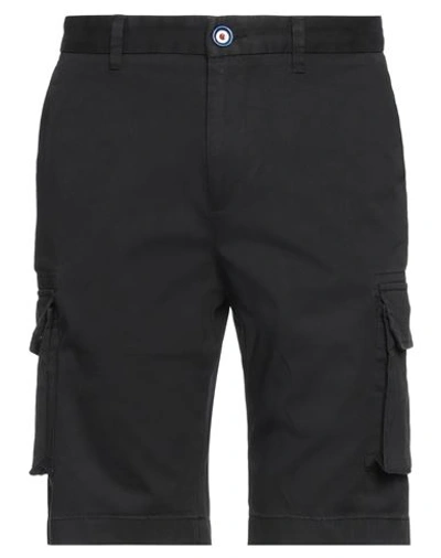 Fred Mello Man Shorts & Bermuda Shorts Black Size 30 Cotton, Elastane