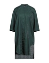 Suzusan Woman Mini Dress Dark Green Size M Cotton, Linen, Ramie