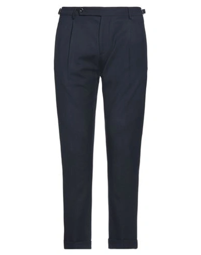 Berwich Man Pants Midnight Blue Size 36 Virgin Wool In Blue