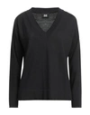 Alpha Studio Woman Sweater Black Size 12 Wool
