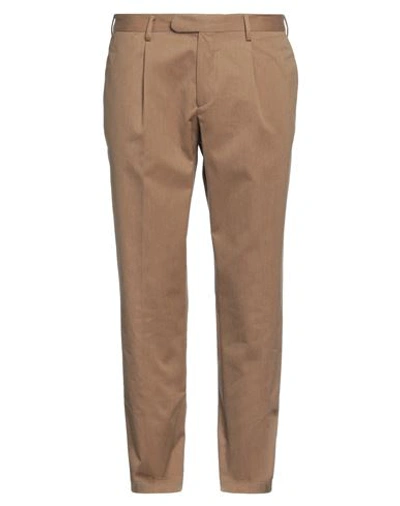 Devore Incipit Man Pants Camel Size 38 Cotton, Polyamide In Beige