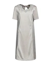 Elisa Cavaletti By Daniela Dallavalle Woman Midi Dress Dove Grey Size 6 Linen, Cotton, Elastane