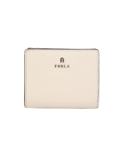 Furla Woman Wallet Khaki Size - Soft Leather In Beige