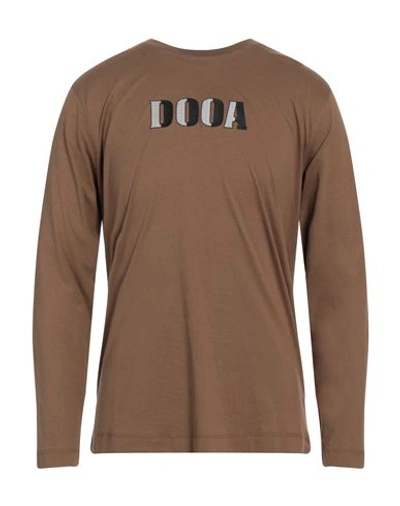 Dooa Man T-shirt Brown Size Xxl Cotton