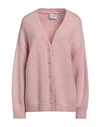 Isabelle Blanche Paris Woman Cardigan Light Pink Size Xs Acrylic, Wool, Alpaca Wool, Polyamide In Pink